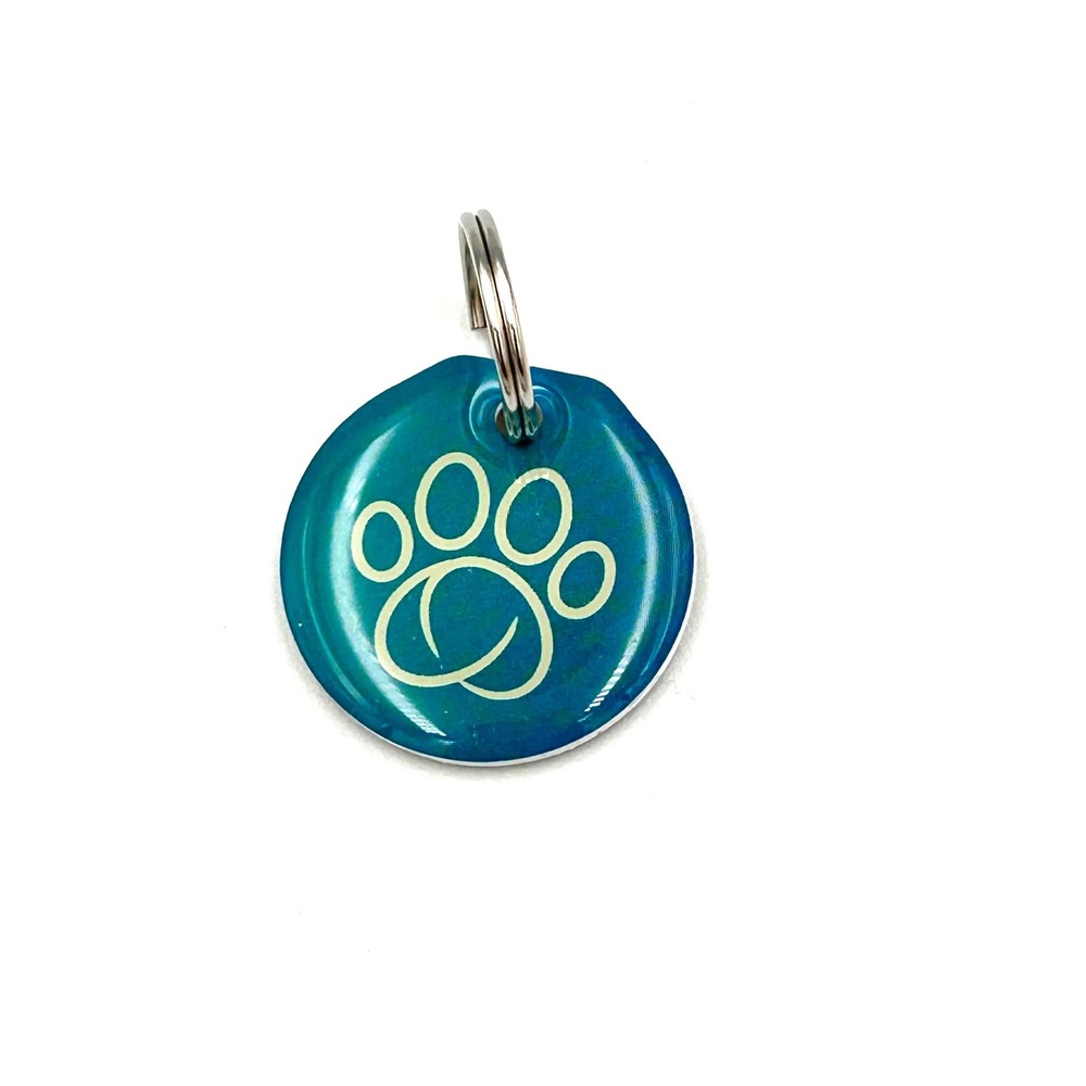 Sure Petcare RFID Collar Tag Teal Paw Print for SureFlap Microchip Door Feeder